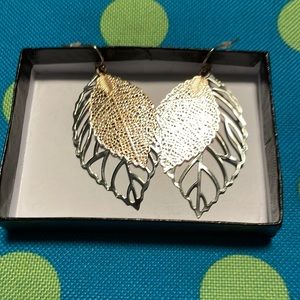 Avon layered in leaves earrings.
